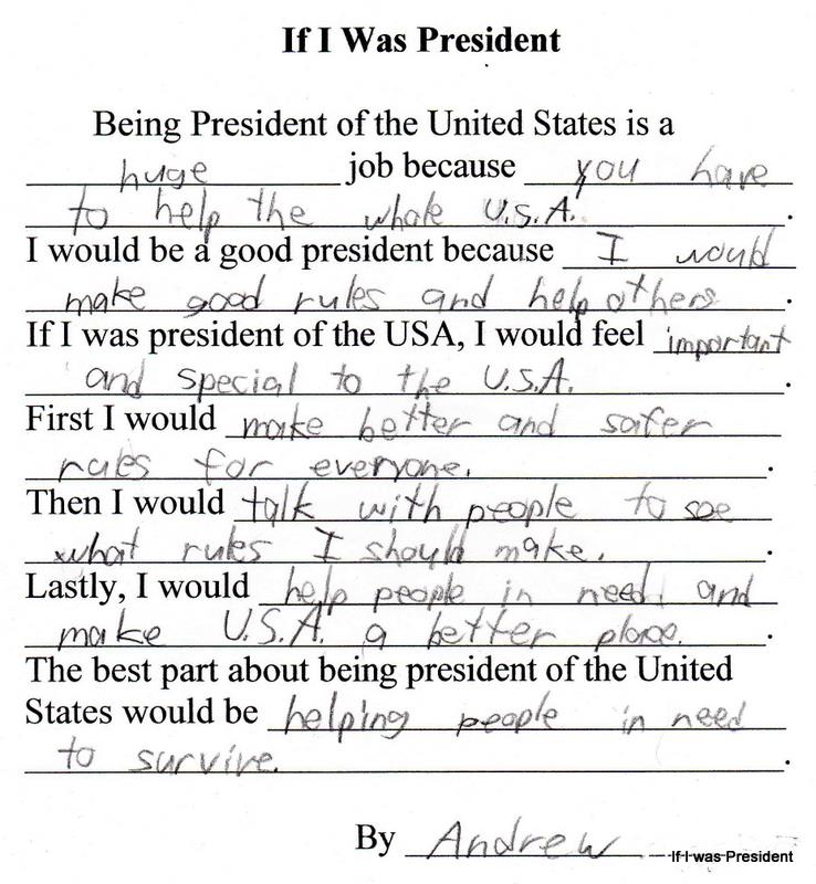 if i were the president essay